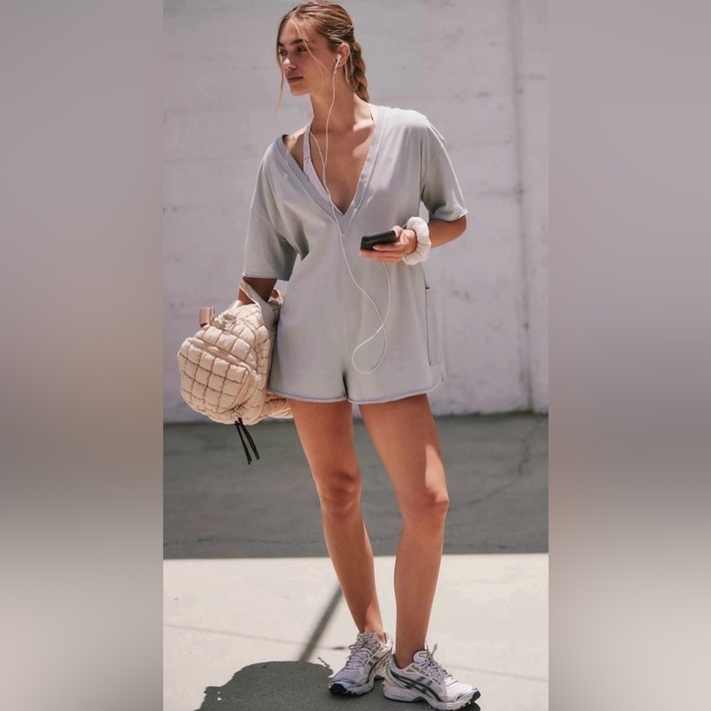 Free People Hot Shot Tee Romper
